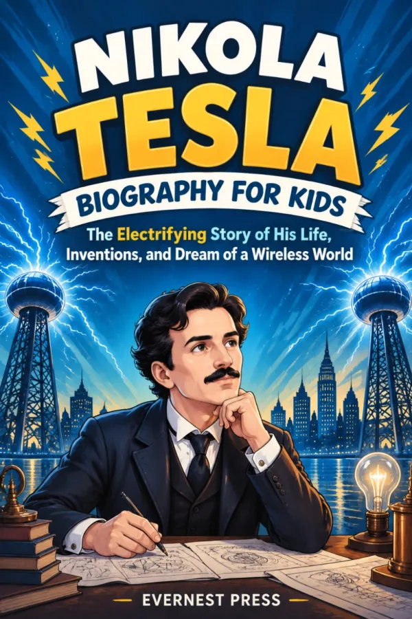Cover of Nikola Tesla Biography for Kids